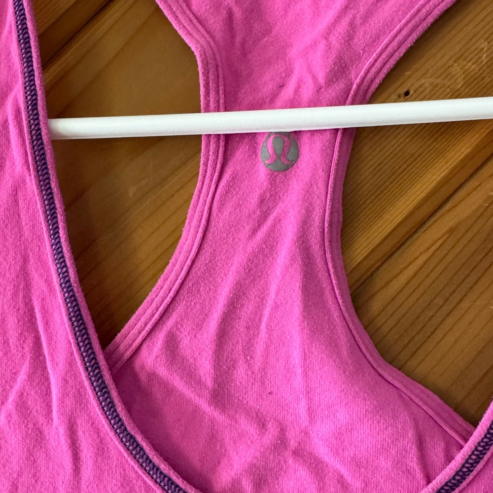 Pink Lululemon Racerback Workout Tank - Picture 2 of 5
